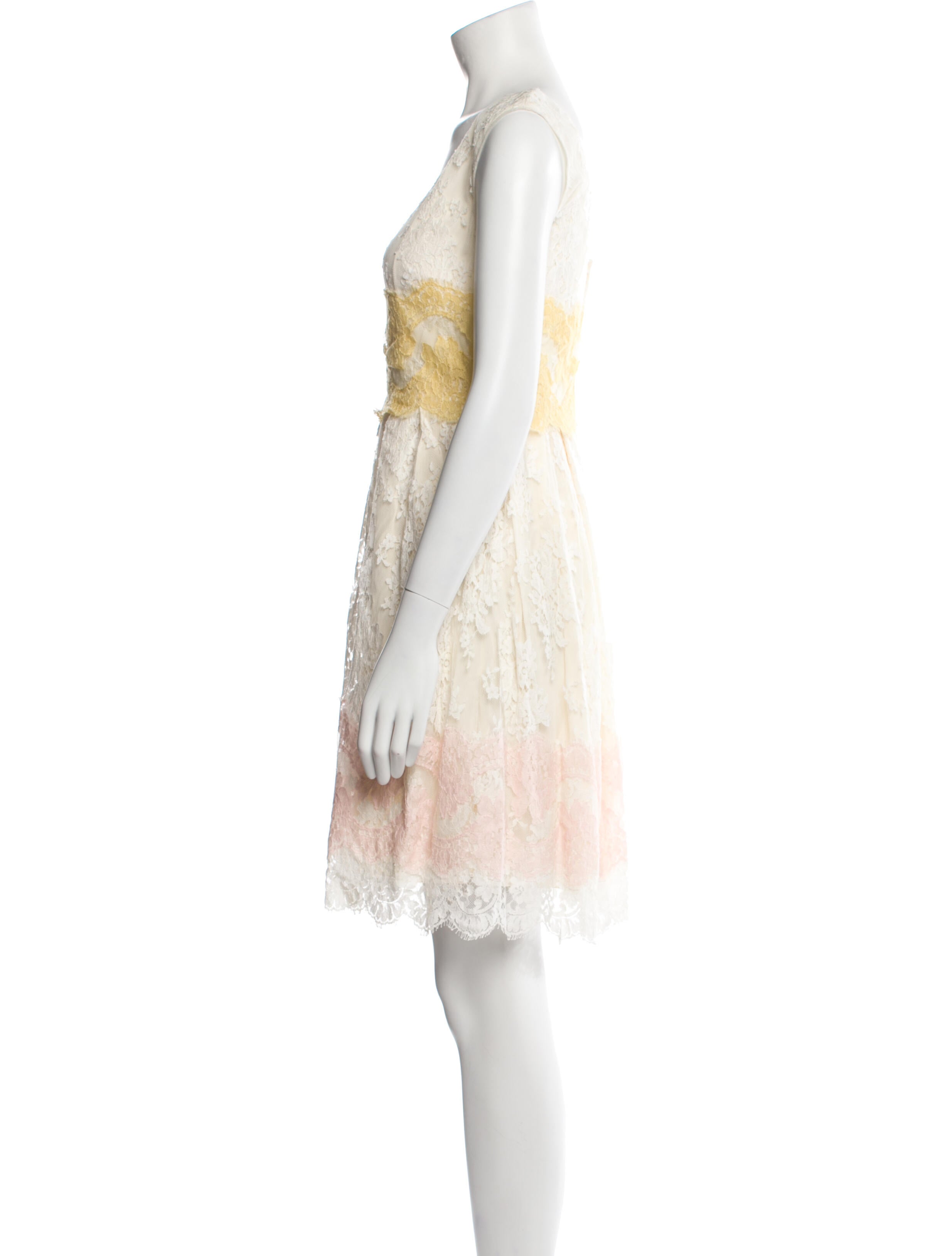 Dolce & Gabbana Lace Pattern Knee-Length Dress