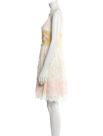 Dolce & Gabbana Lace Pattern Knee-Length Dress