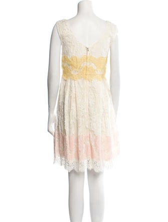 Dolce & Gabbana Lace Pattern Knee-Length Dress