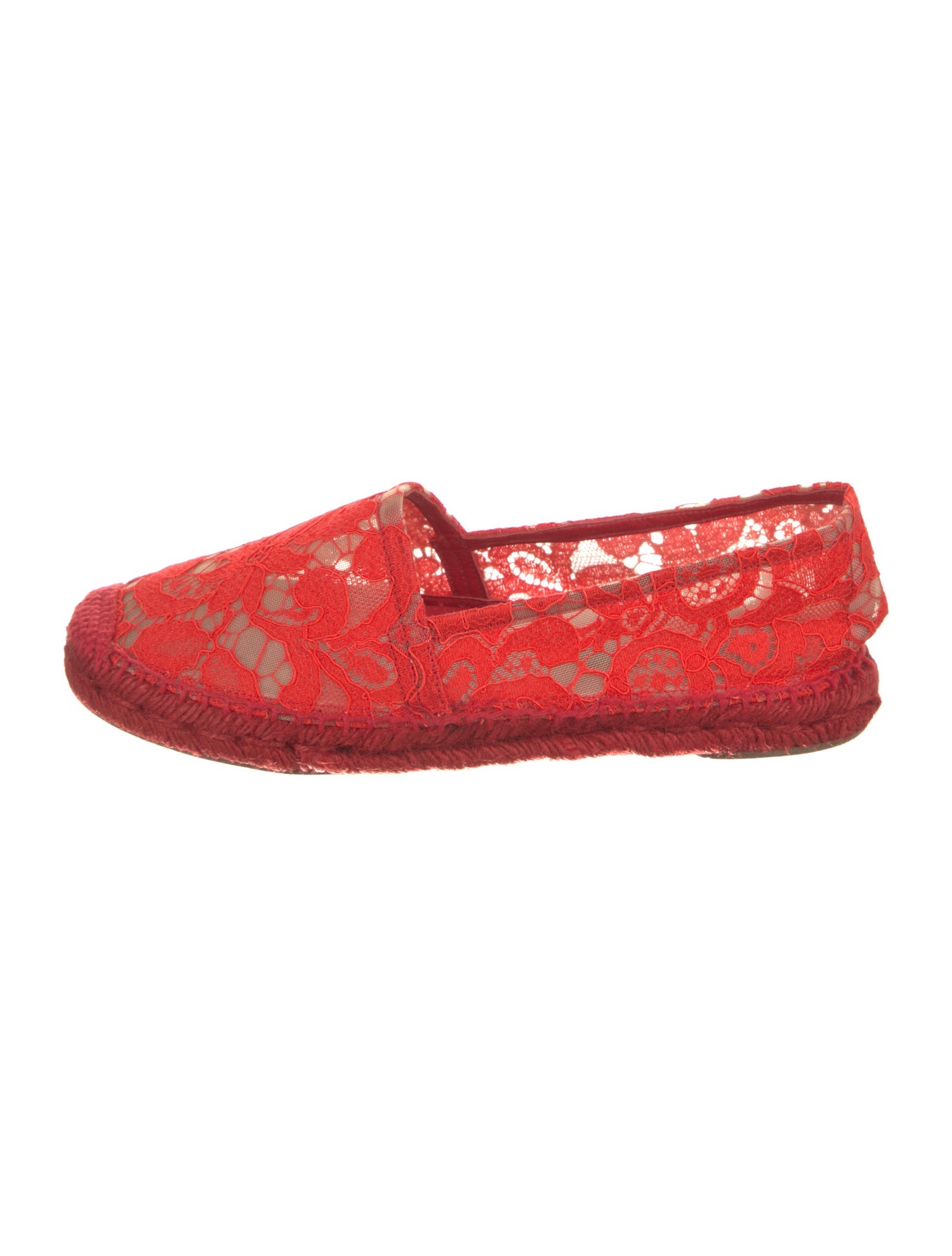 Dolce & Gabbana Lace Lace Pattern Espadrilles
