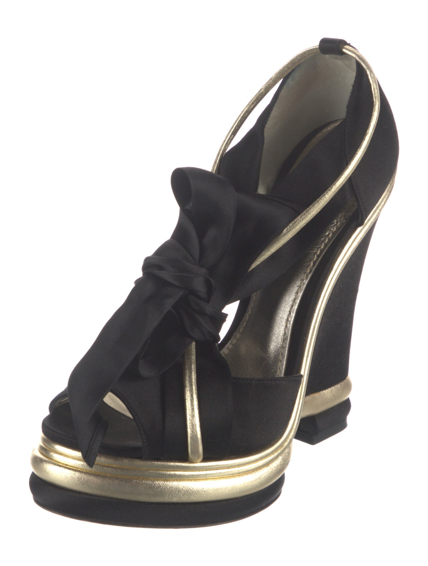 Dolce & Gabbana Satin Colorblock Pattern Pumps