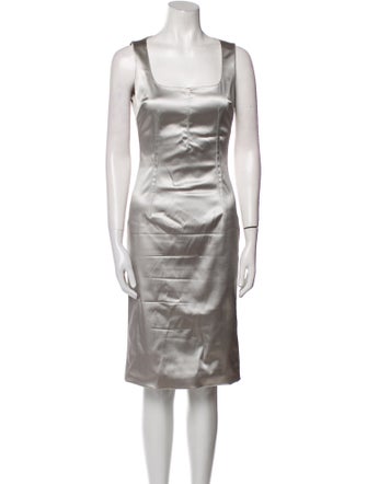 Dolce & Gabbana Square Neckline Knee-Length Dress