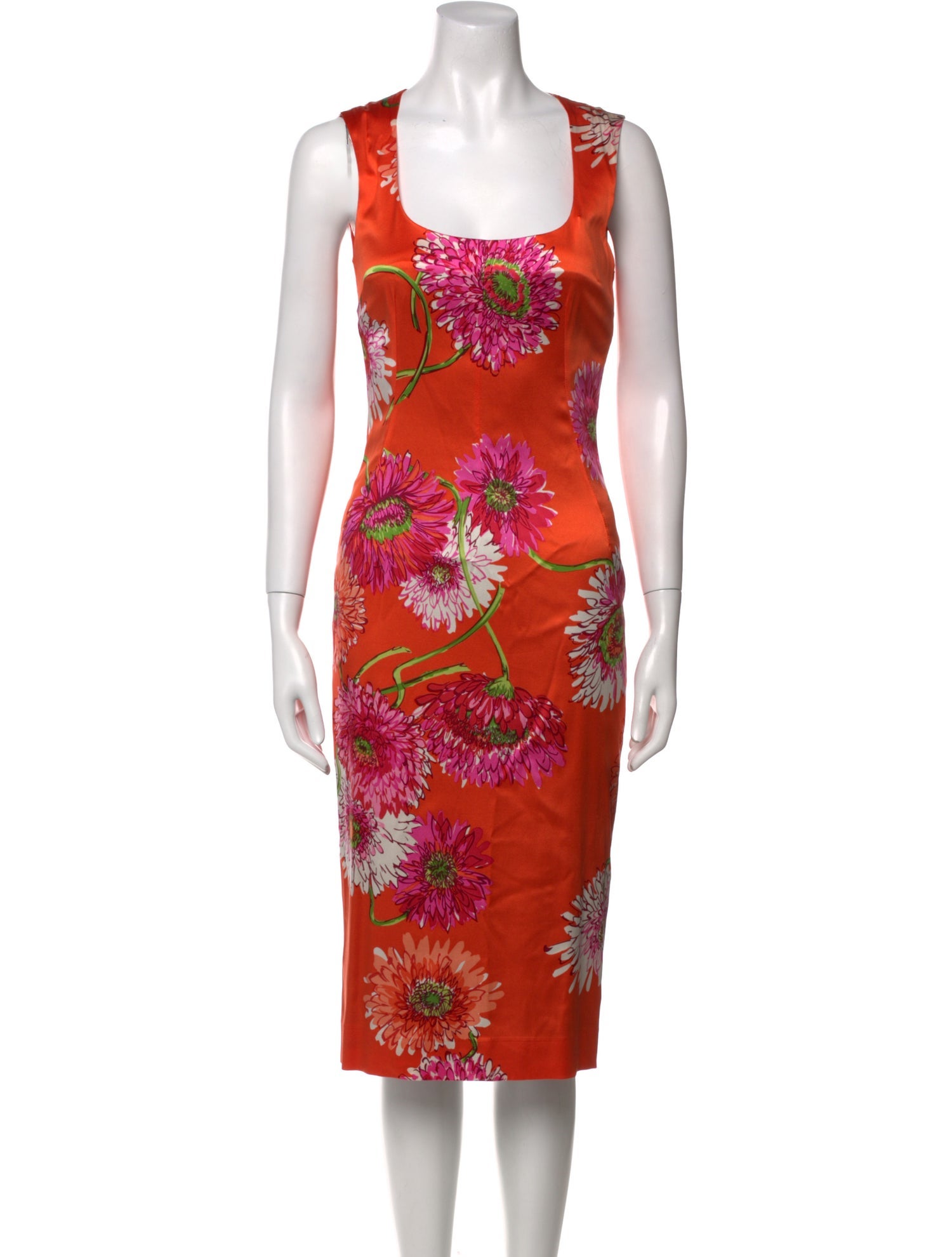 Dolce & Gabbana Silk Midi Length Dress