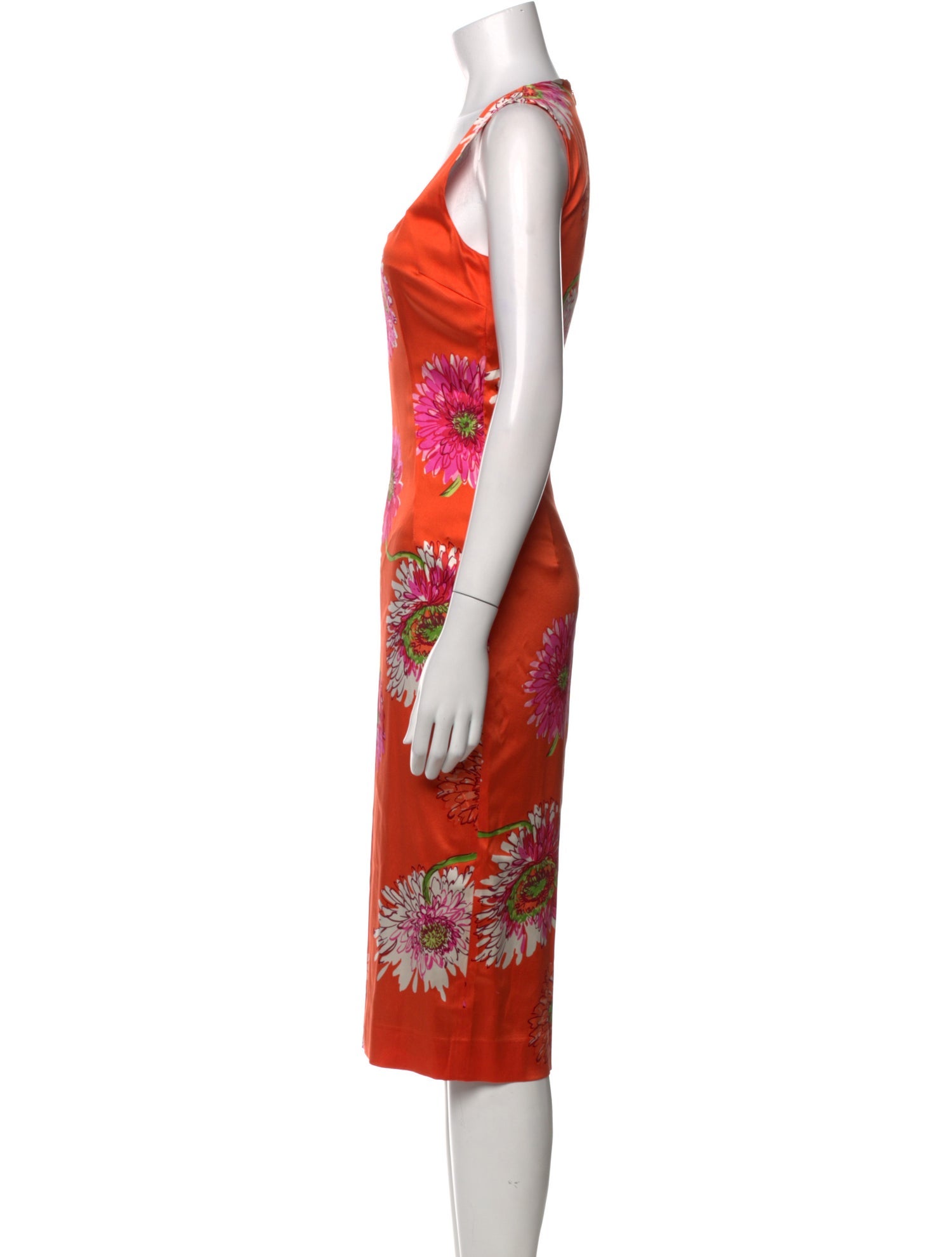 Dolce & Gabbana Silk Midi Length Dress