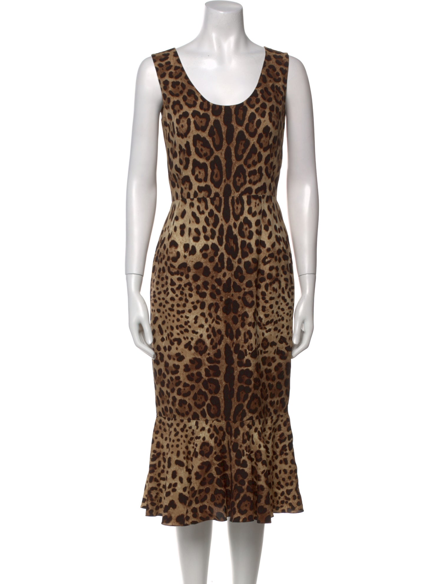 Dolce & Gabbana Silk Midi Length Dress