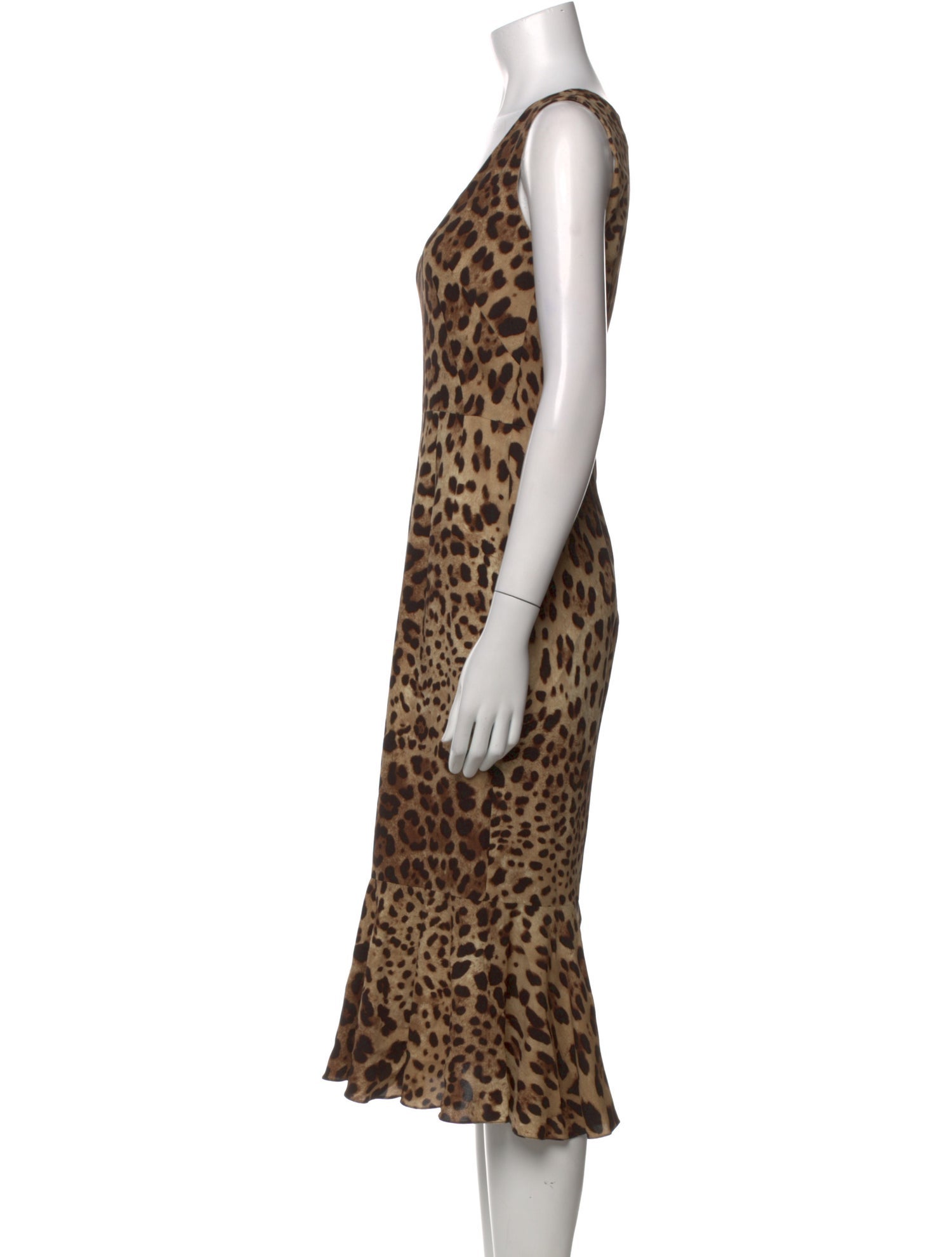 Dolce & Gabbana Silk Midi Length Dress