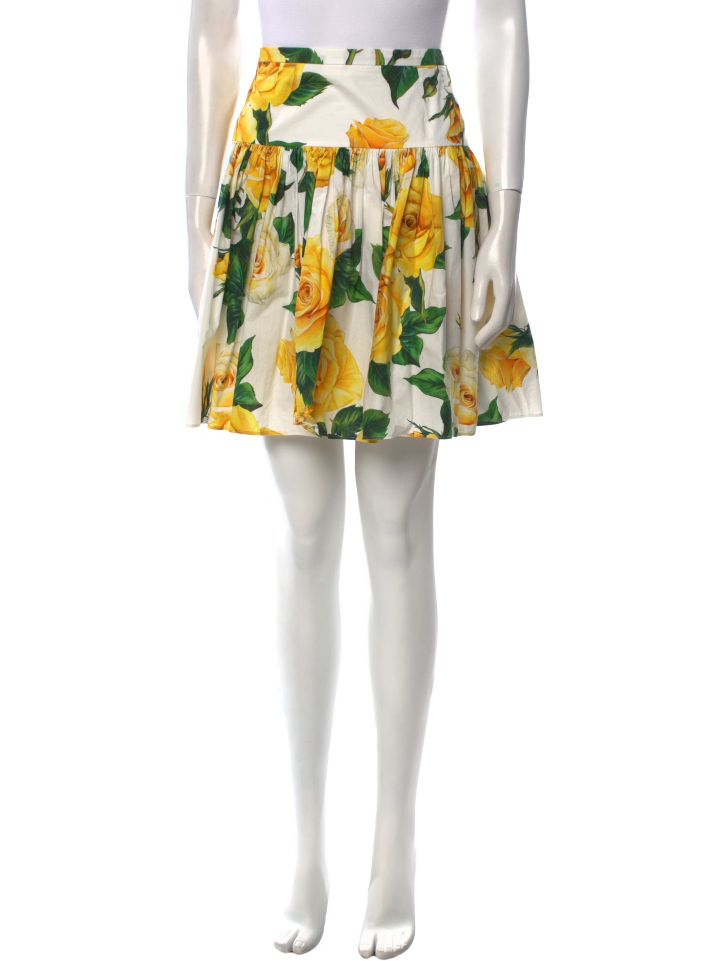 Dolce & Gabbana Floral Print Knee-Length Skirt