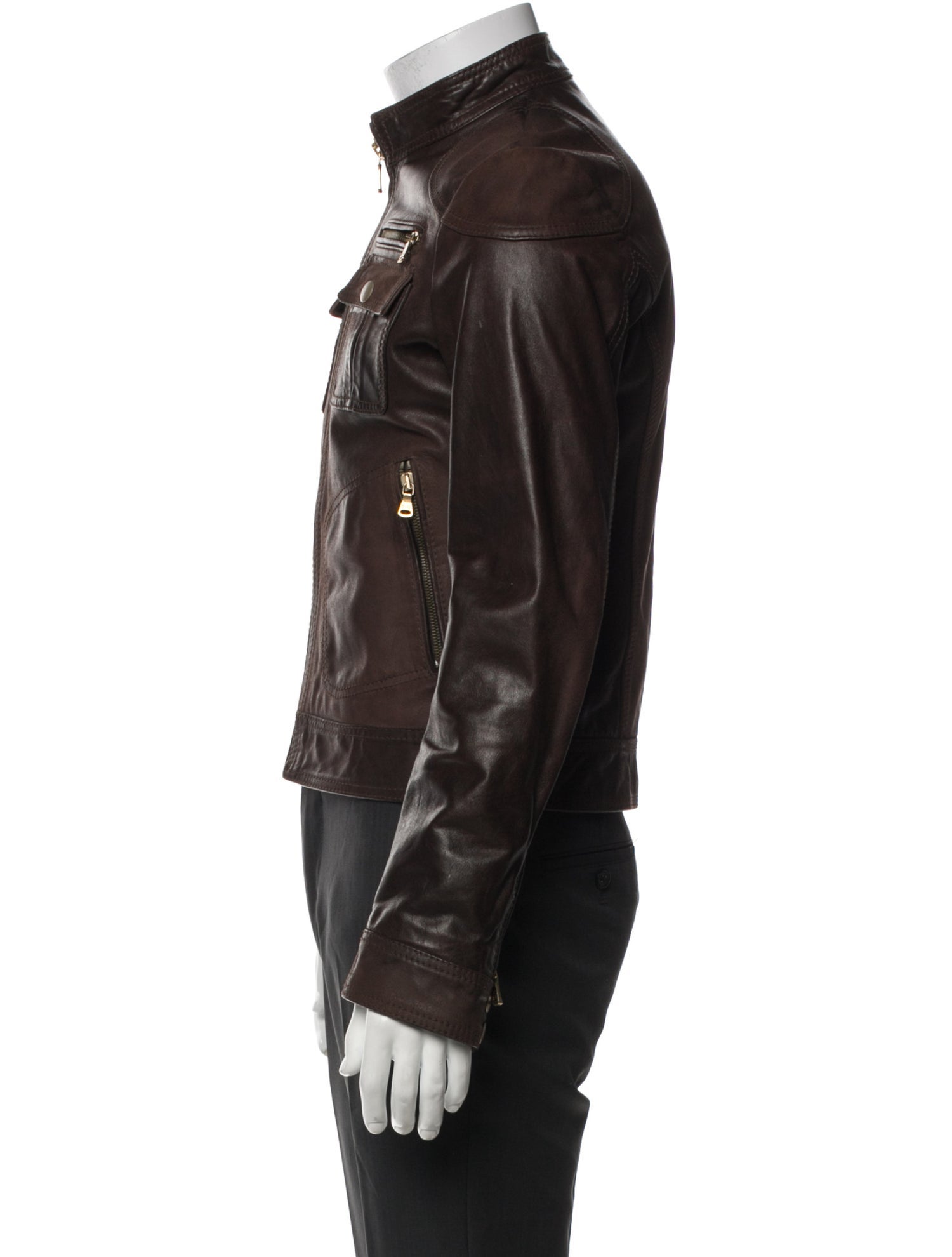 D&G Leather Moto Jacket