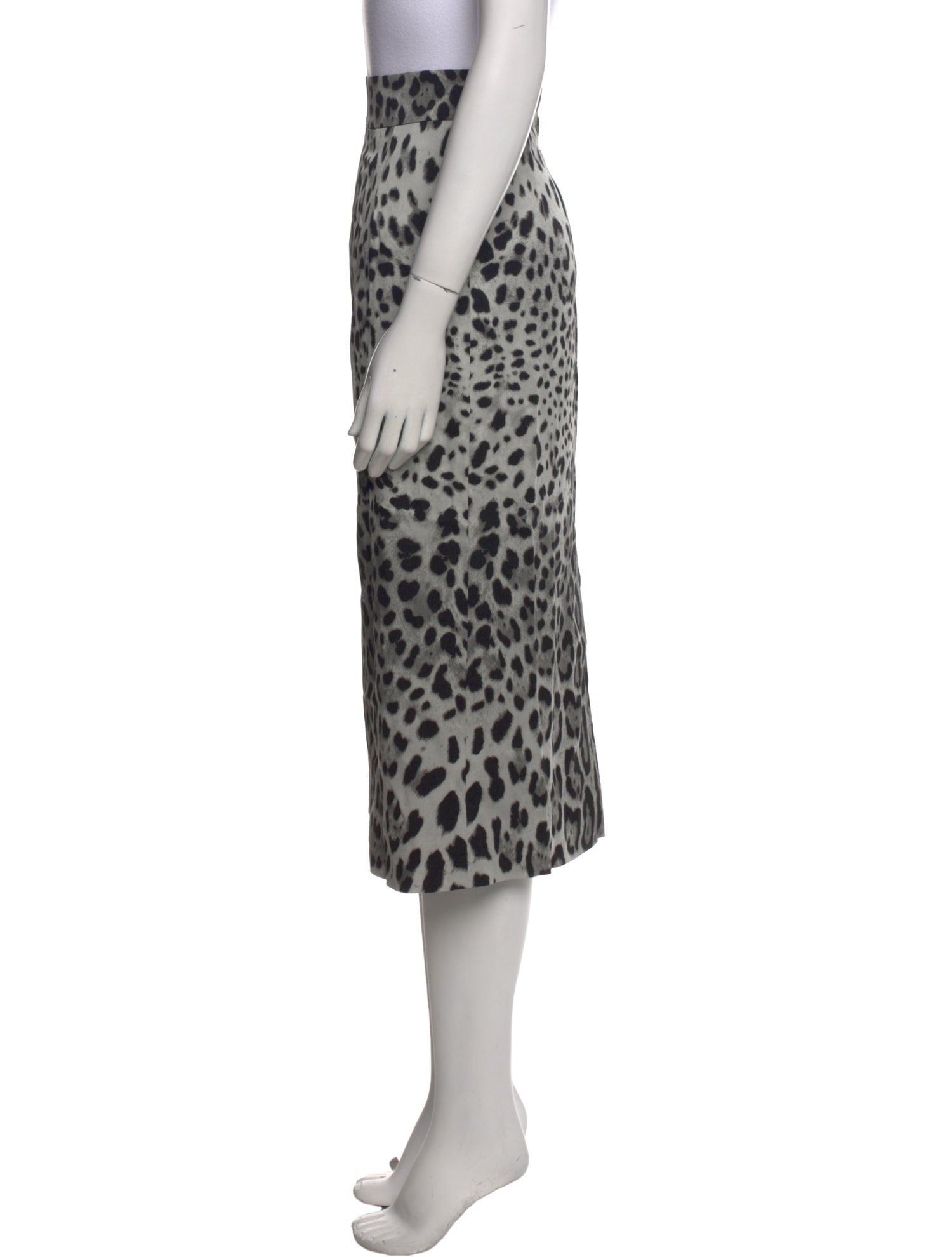 Dolce & Gabbana Silk Midi Length Skirt