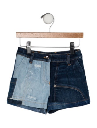 Dolce & Gabbana Flat Front Denim Shorts