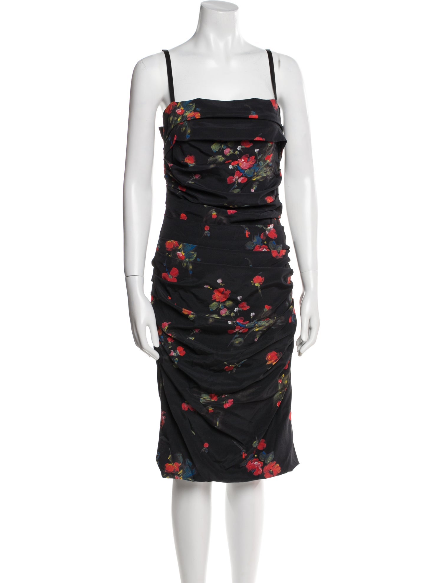 Dolce & Gabbana Silk Knee-Length Dress