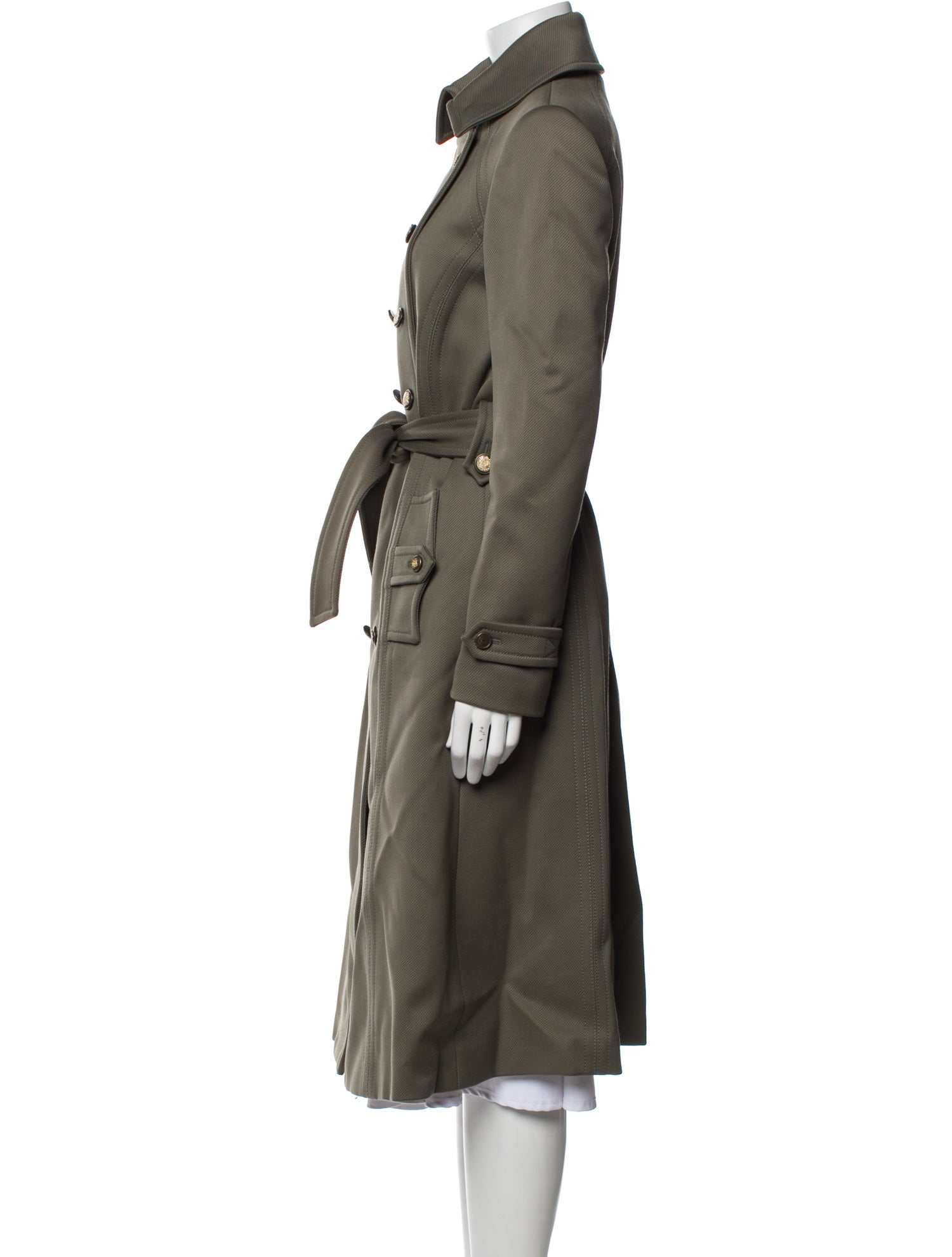 Dolce & Gabbana Virgin Wool Trench Coat