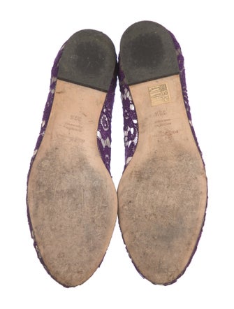 Dolce & Gabbana Lace Lace Pattern Ballet Flats