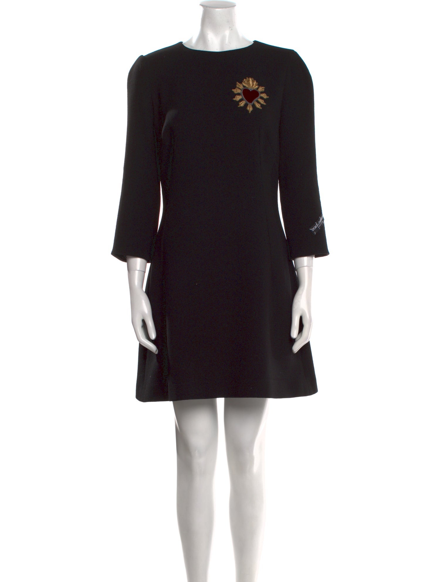 Dolce & Gabbana Scoop Neck Mini Dress