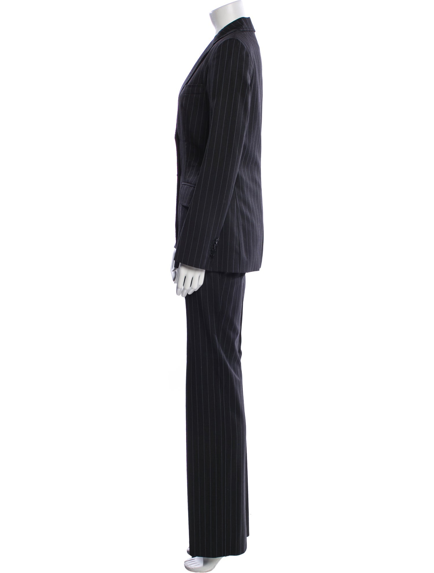 Dolce & Gabbana Virgin Wool Striped Pantsuit