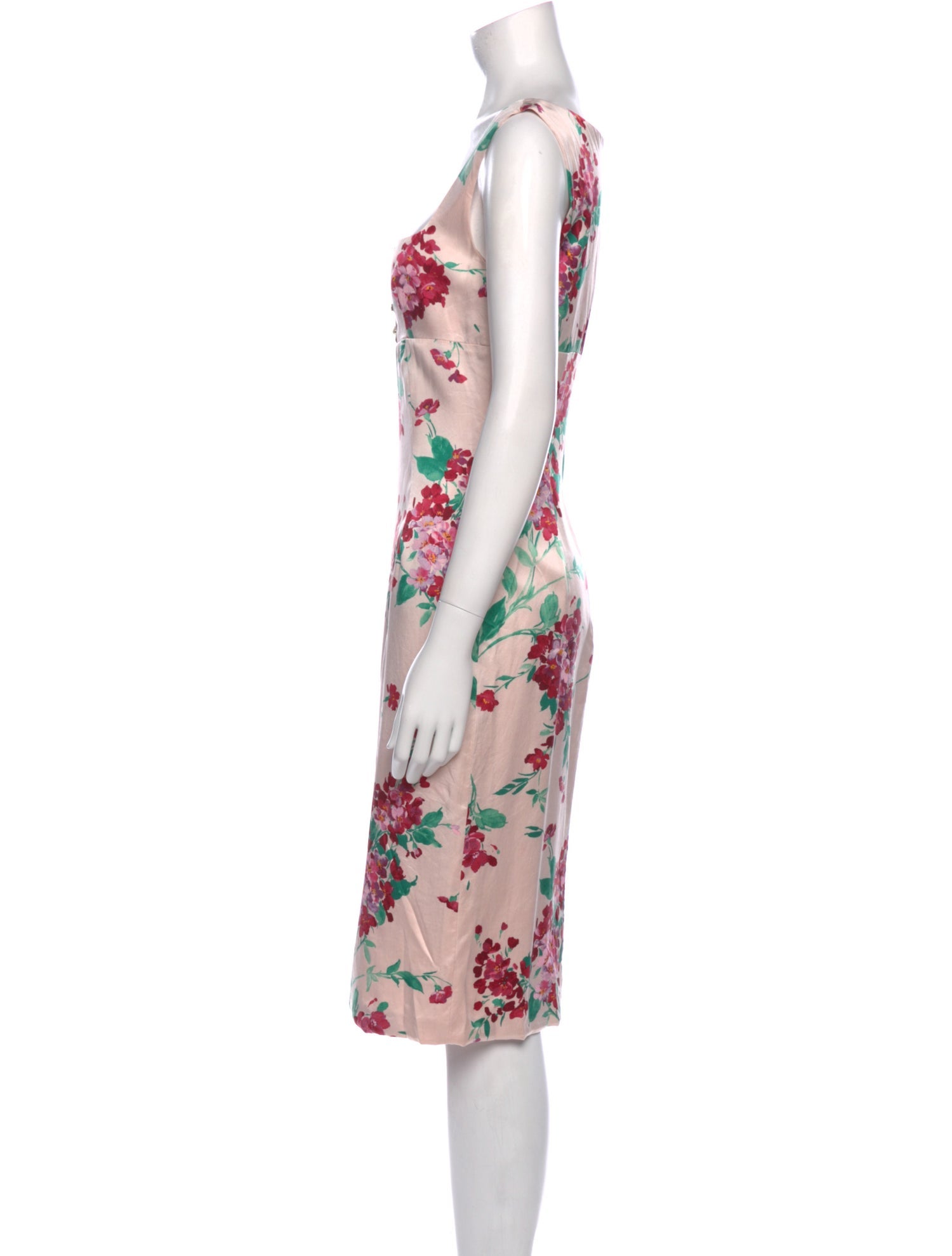 Dolce & Gabbana Silk Midi Length Dress