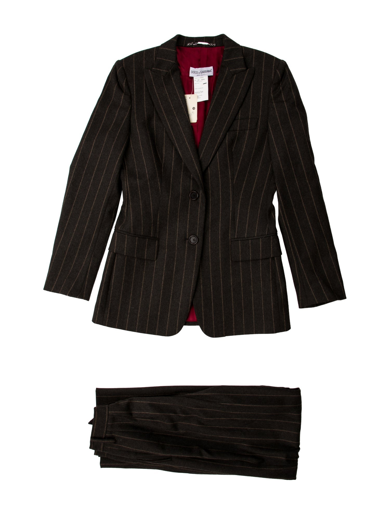 Dolce & Gabbana Wool Striped Pantsuit