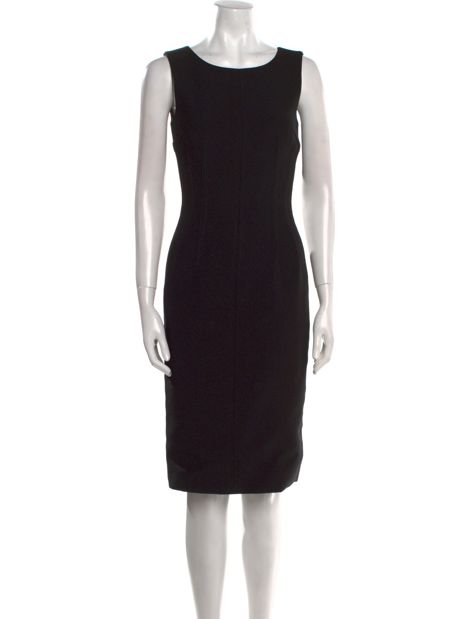 Dolce & Gabbana Scoop Neck Midi Length Dress