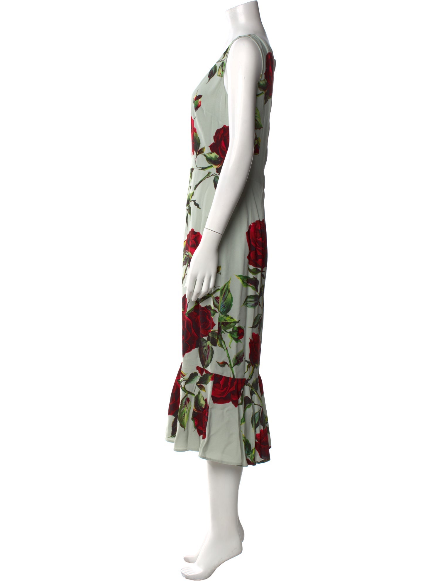 Dolce & Gabbana Floral Print Long Dress w/ Tags