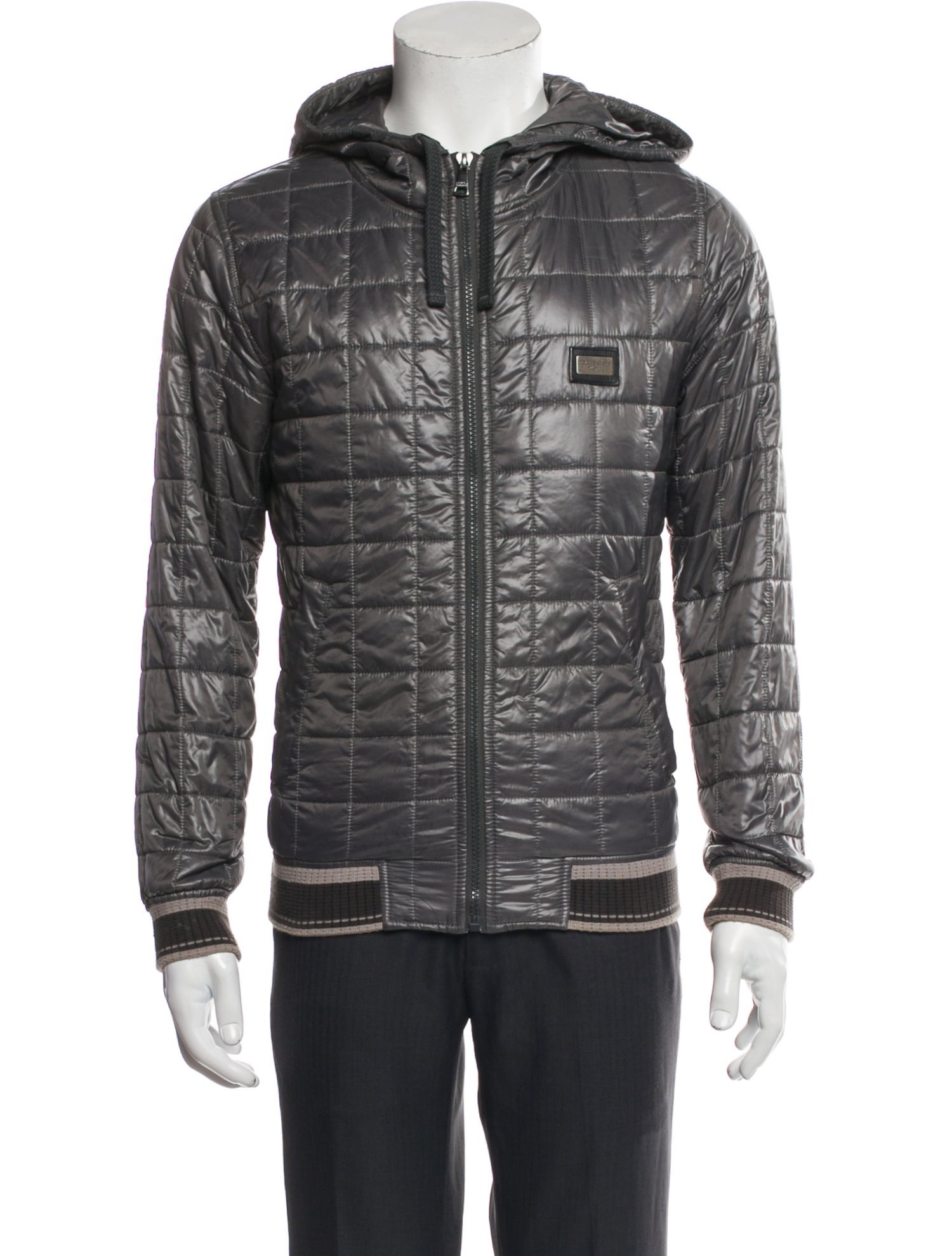 Dolce & Gabbana Quilted Pattern Puffer Coat