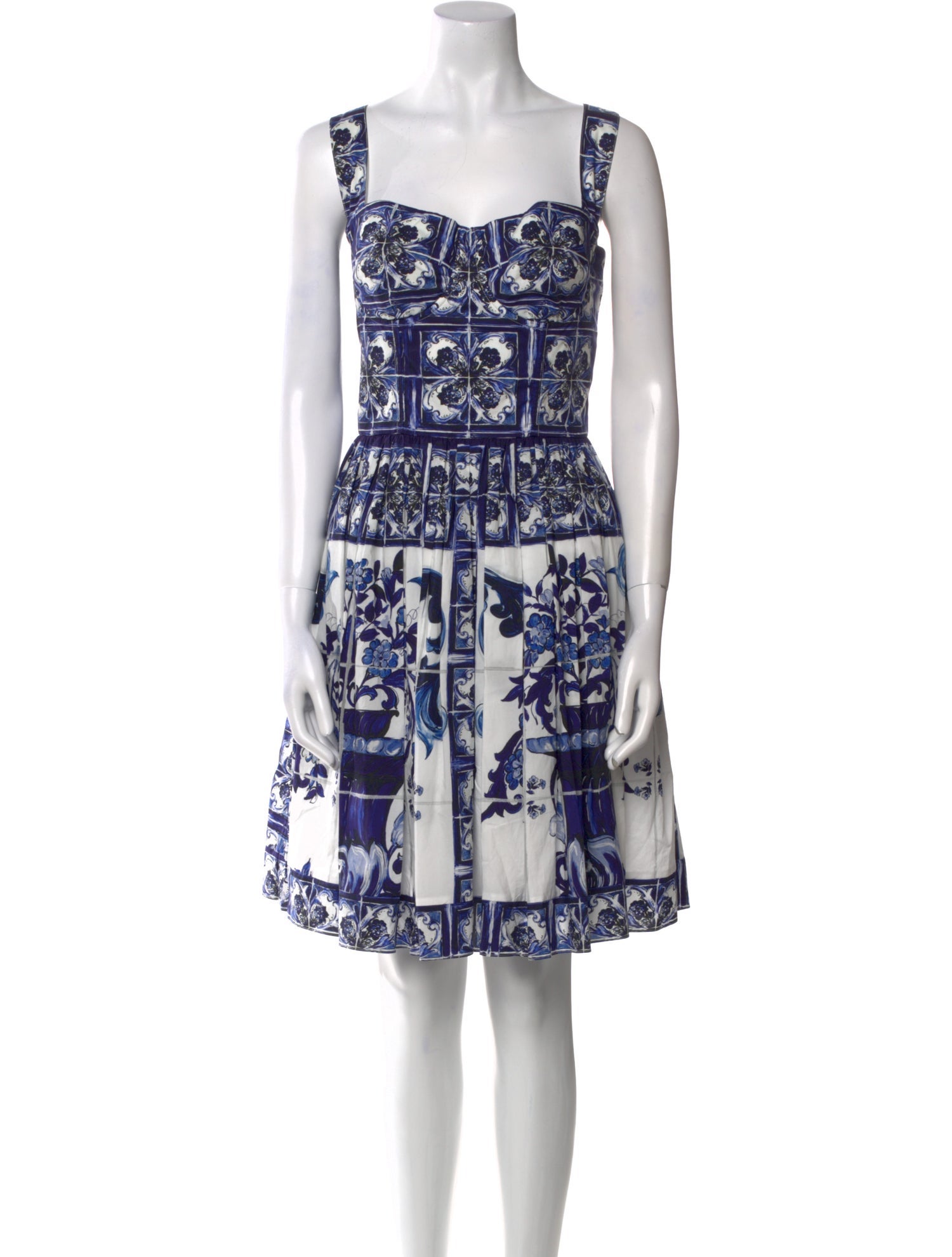 Dolce & Gabbana Floral Print Knee-Length Dress