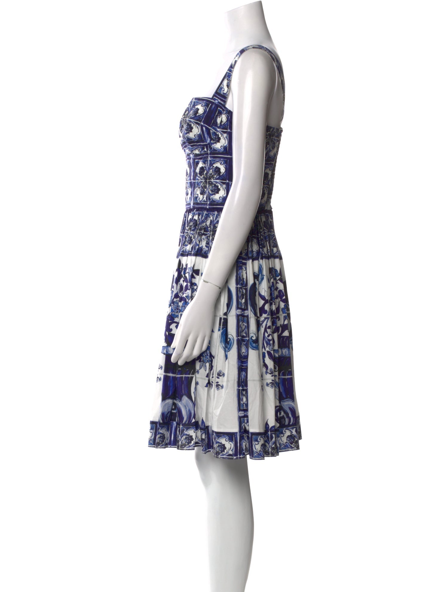 Dolce & Gabbana Floral Print Knee-Length Dress