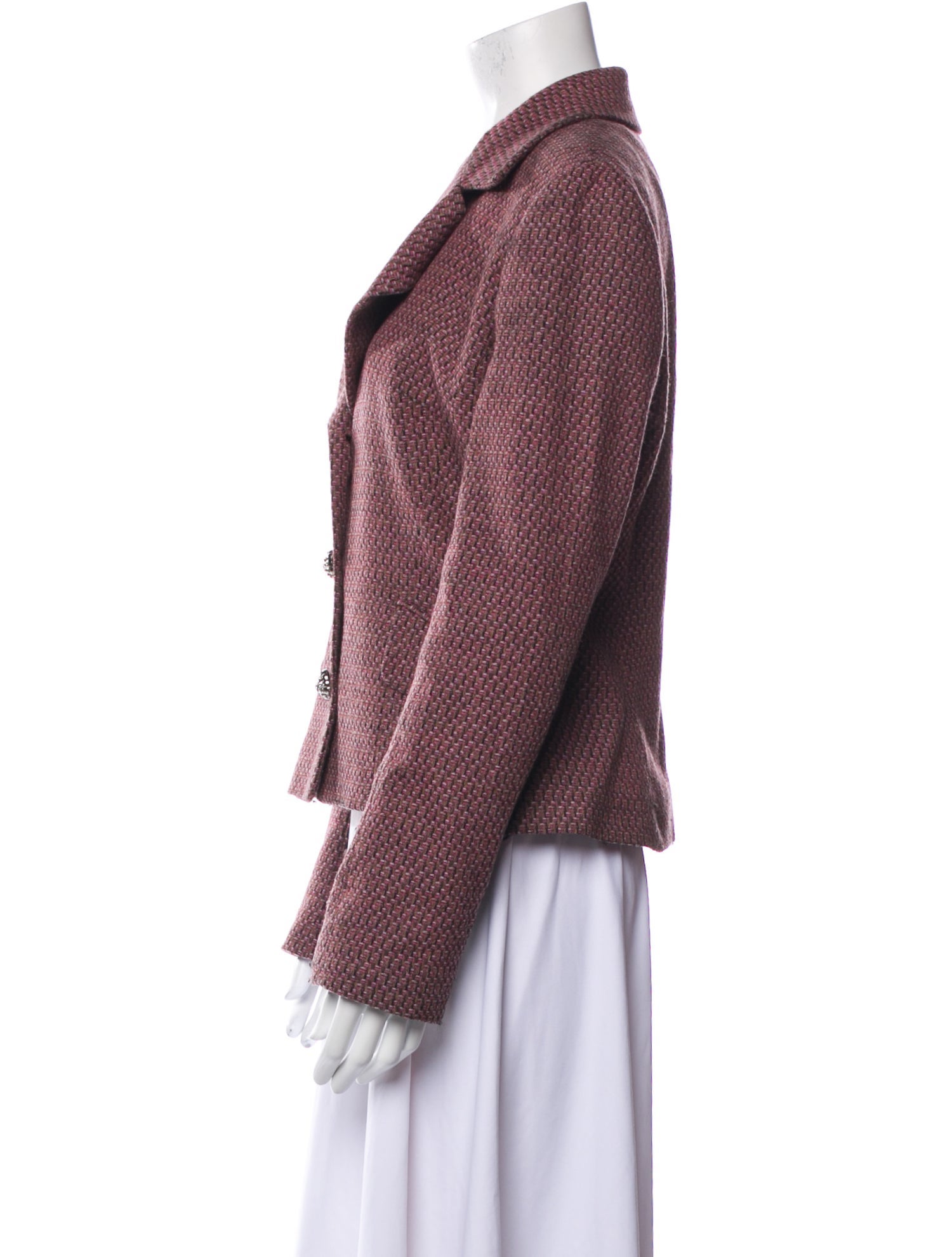 D&G Virgin Wool Tweed Pattern Blazer