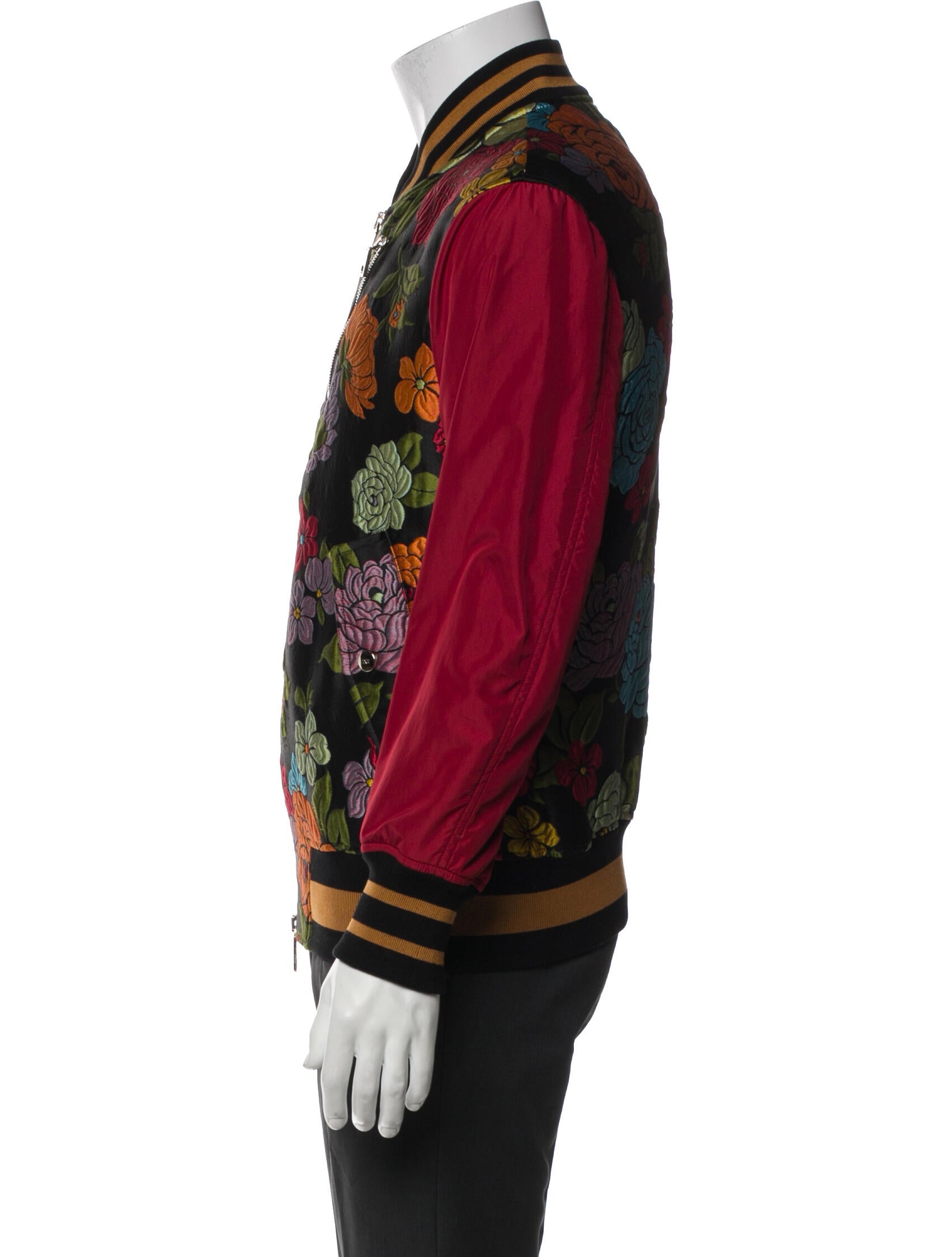 Dolce & Gabbana Floral Print Bomber Jacket