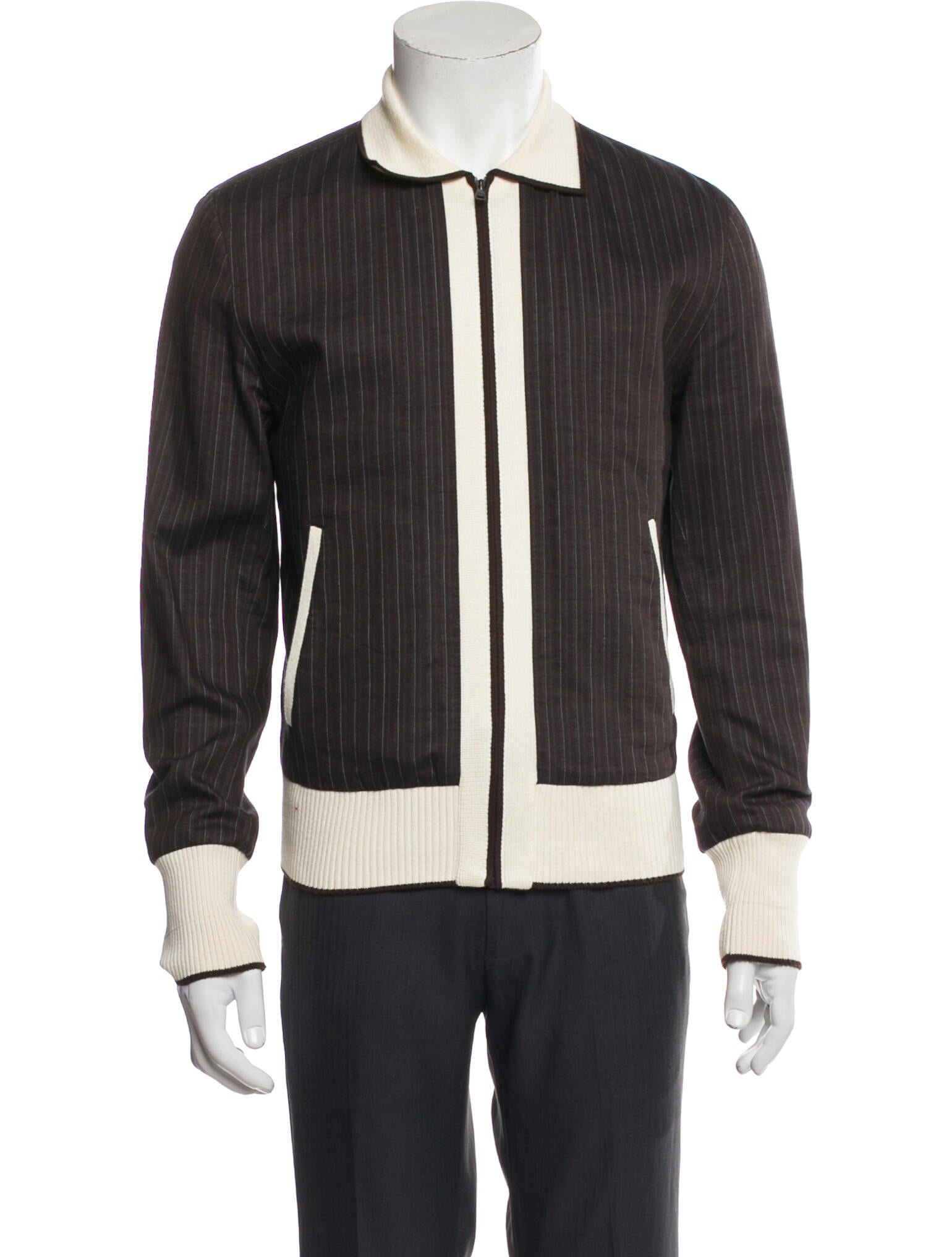 Dolce & Gabbana Striped Bomber Jacket