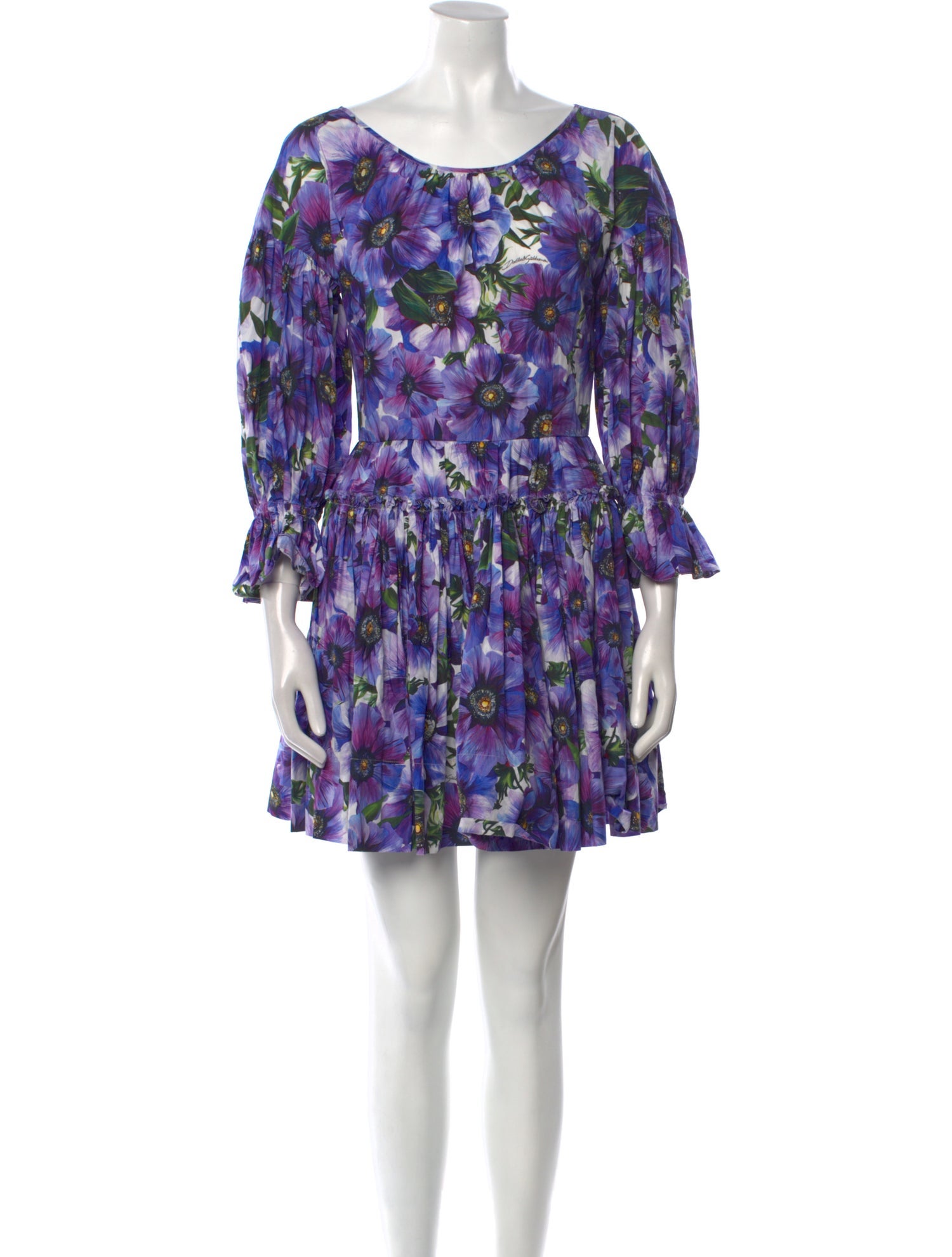 Dolce & Gabbana Floral Print Mini Dress