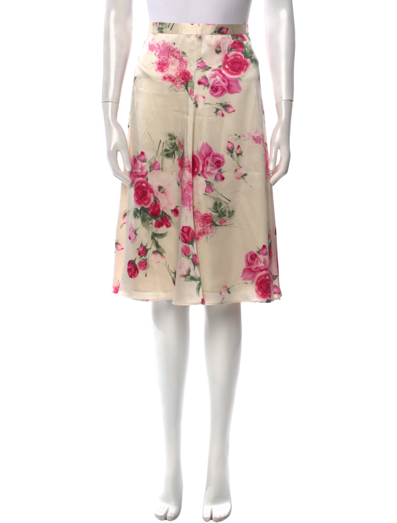 Dolce & Gabbana Silk Knee-Length Skirt