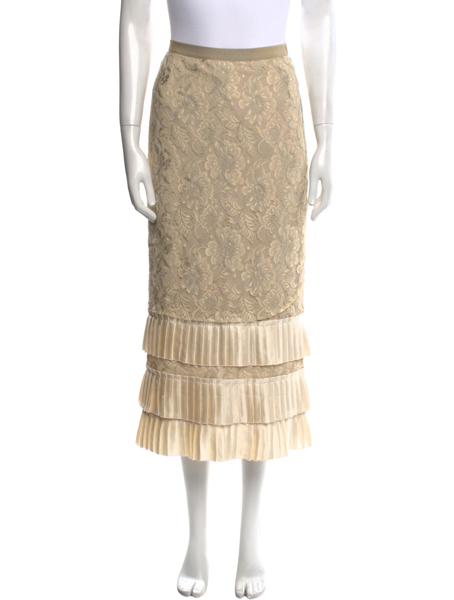 Dolce & Gabbana Nylon Midi Length Skirt