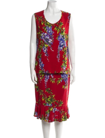Dolce & Gabbana Printed Skirt Set