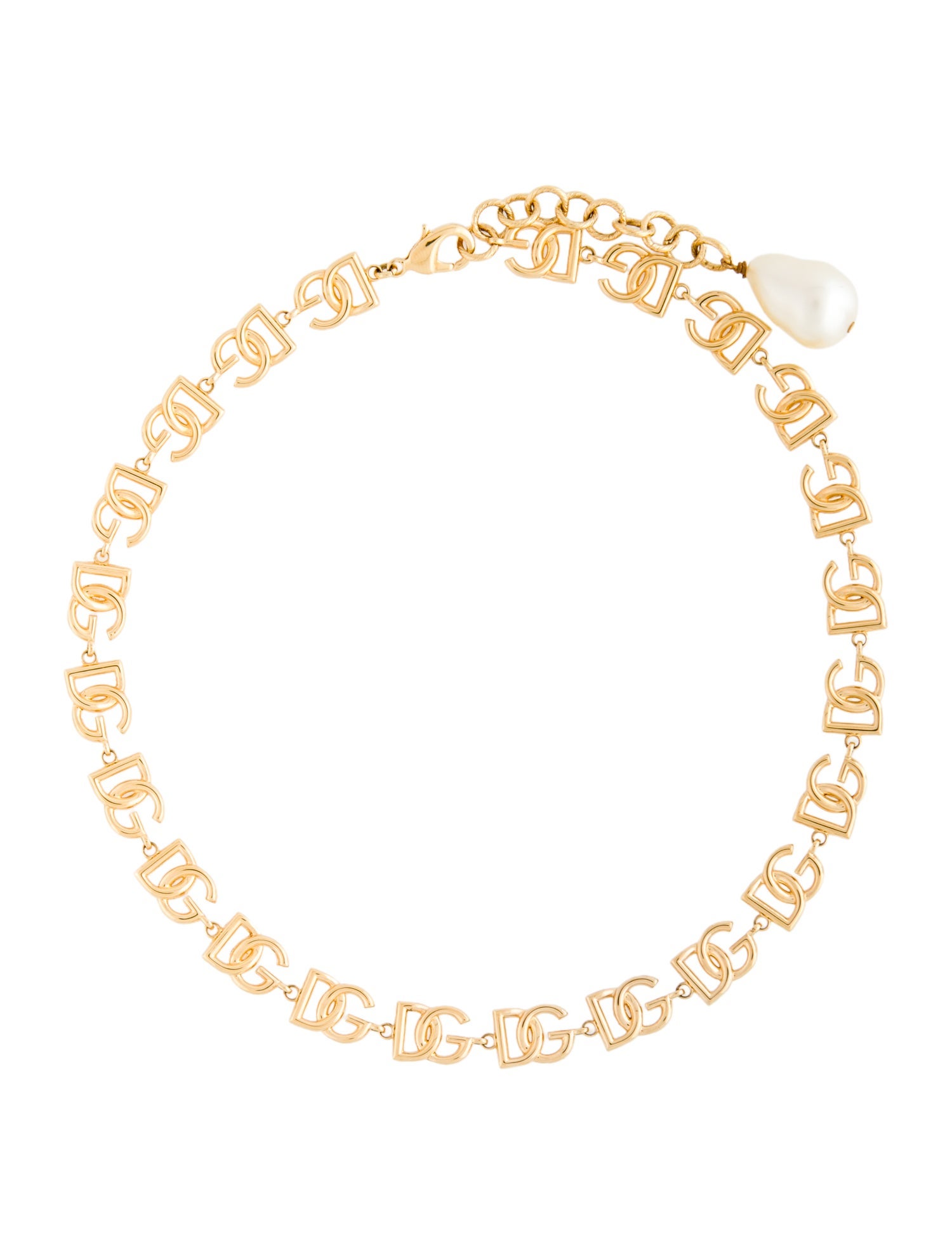 Dolce & Gabbana Faux Pearl Pendant Necklace