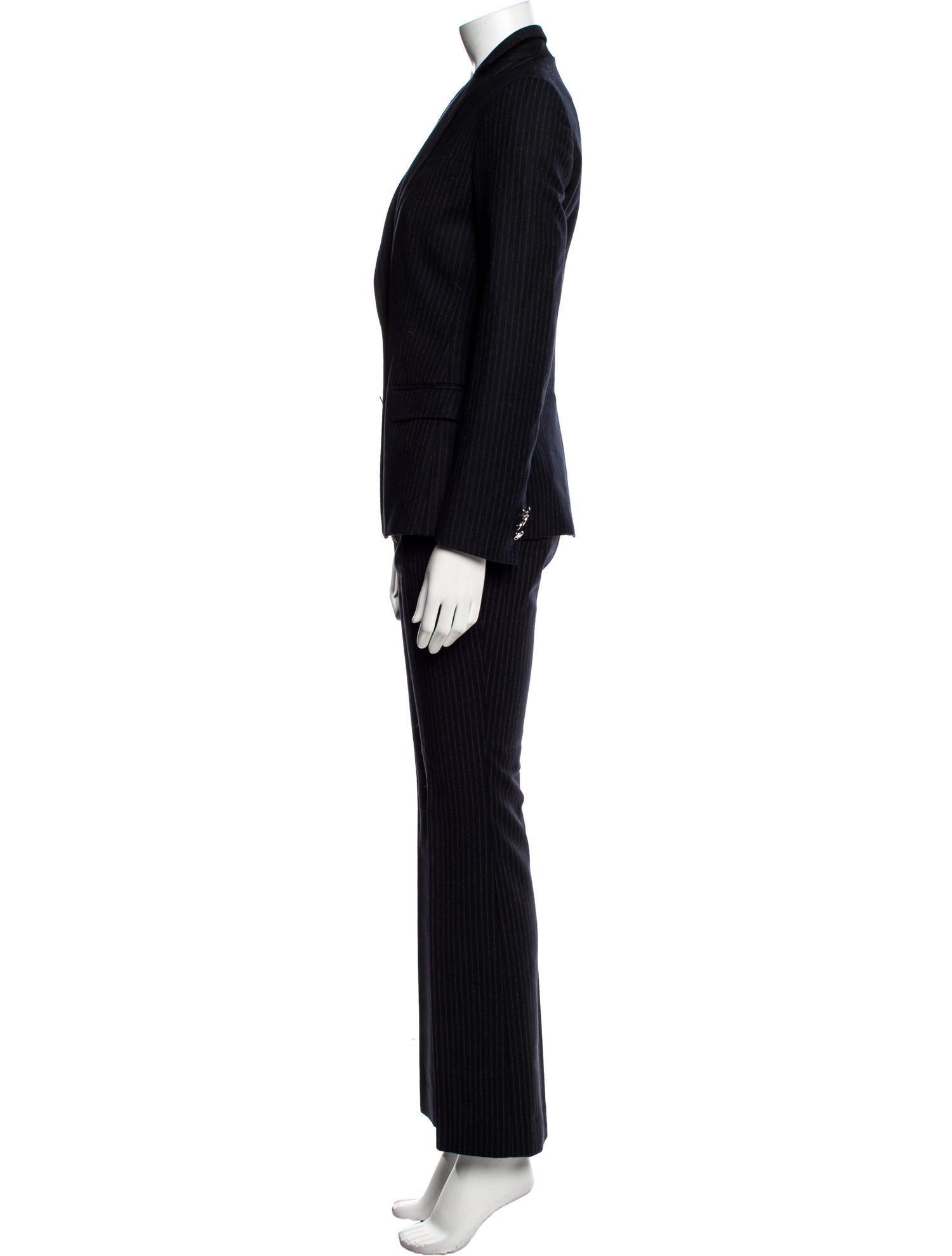 Dolce & Gabbana Virgin Wool Striped Pantsuit