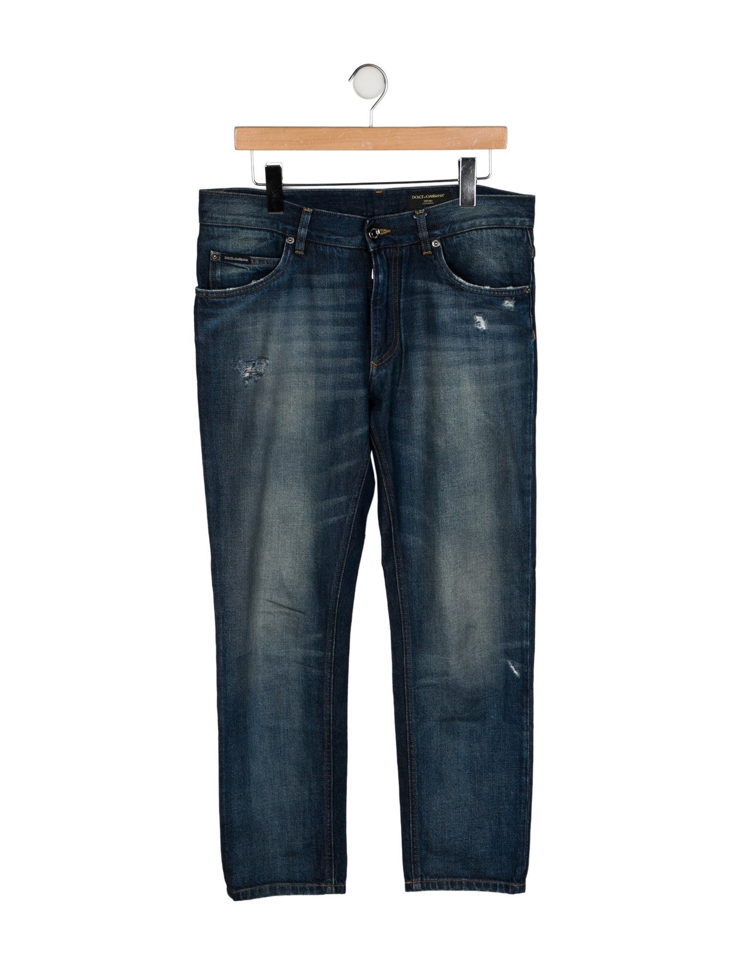 Dolce & Gabbana Mid-Rise Straight Leg Jeans