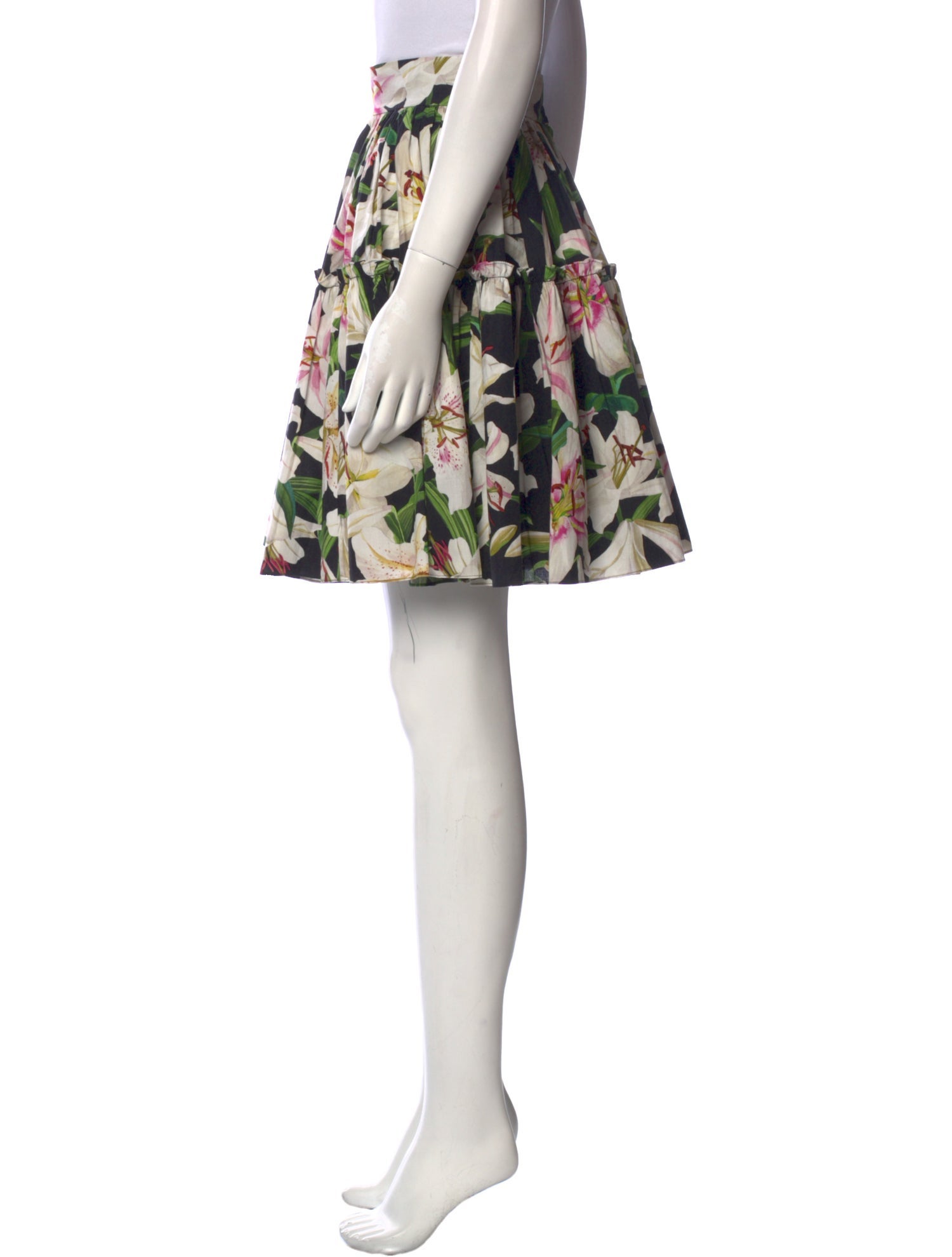 Dolce & Gabbana Floral Print Knee-Length Skirt