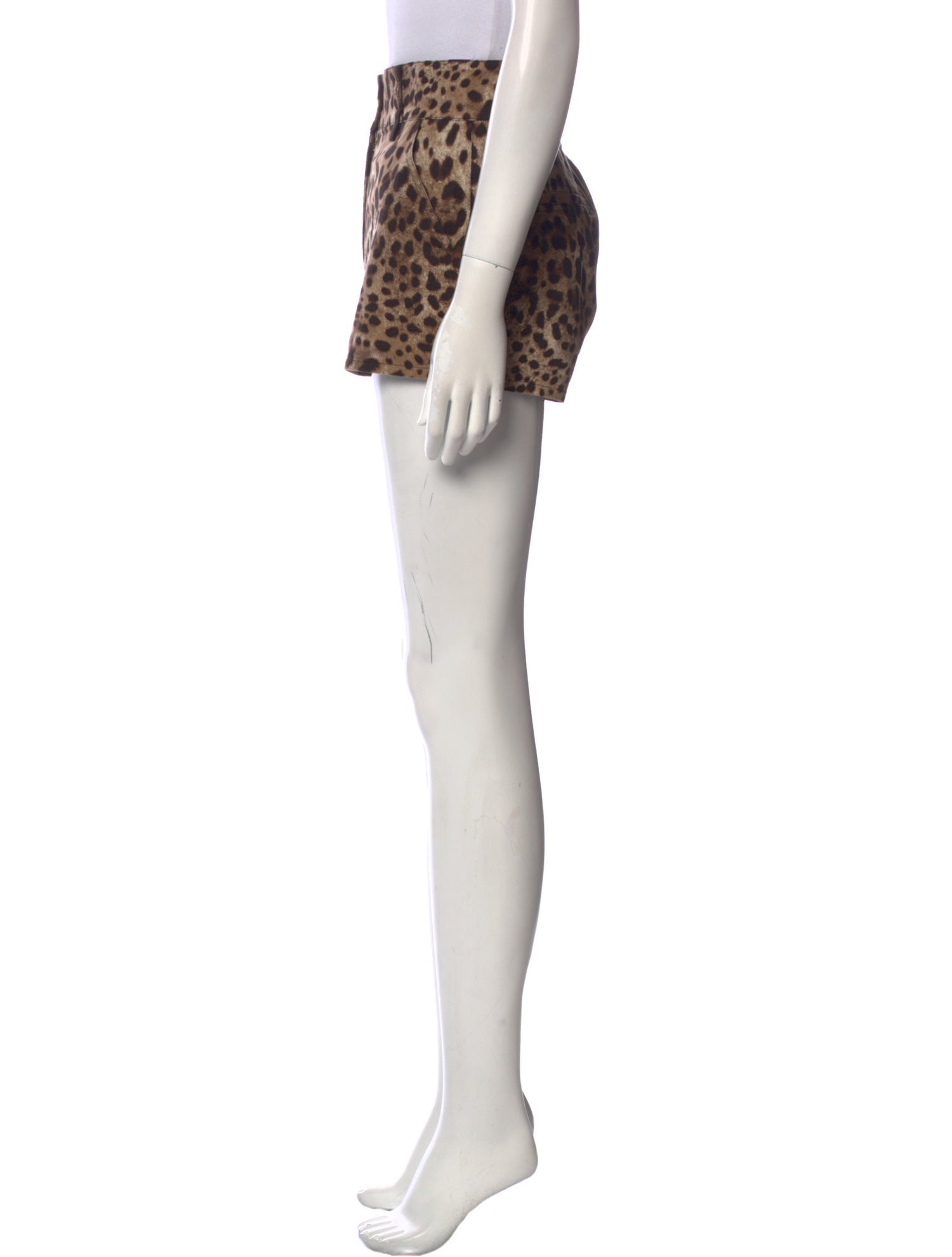 Dolce & Gabbana Animal Print Mini Shorts