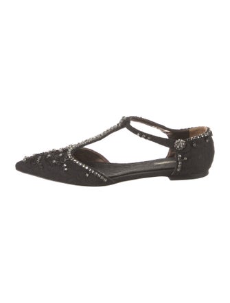 Dolce & Gabbana Crystal Embellishments Flats