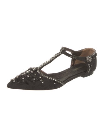 Dolce & Gabbana Crystal Embellishments Flats
