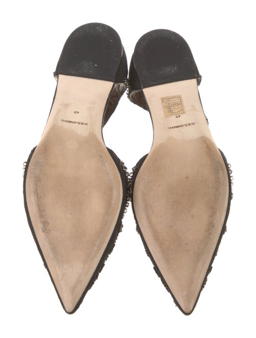 Dolce & Gabbana Crystal Embellishments Flats
