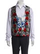 Dolce & Gabbana Silk Printed Suit Vest