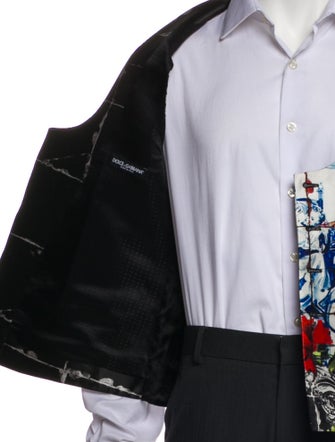 Dolce & Gabbana Silk Printed Suit Vest