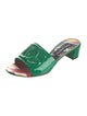 Dolce & Gabbana Patent Leather Printed Slides