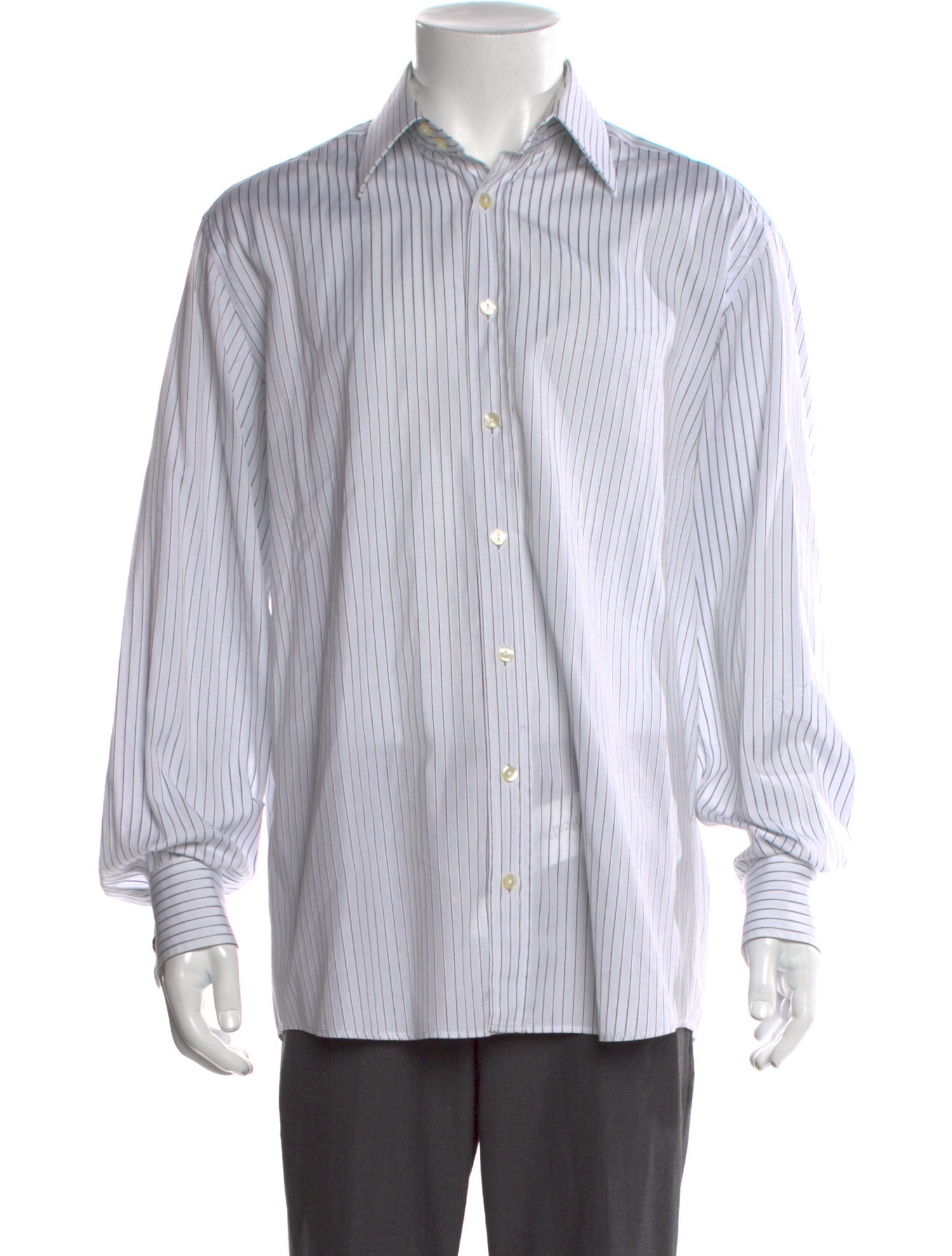 Dolce & Gabbana Striped Long Sleeve Dress Shirt