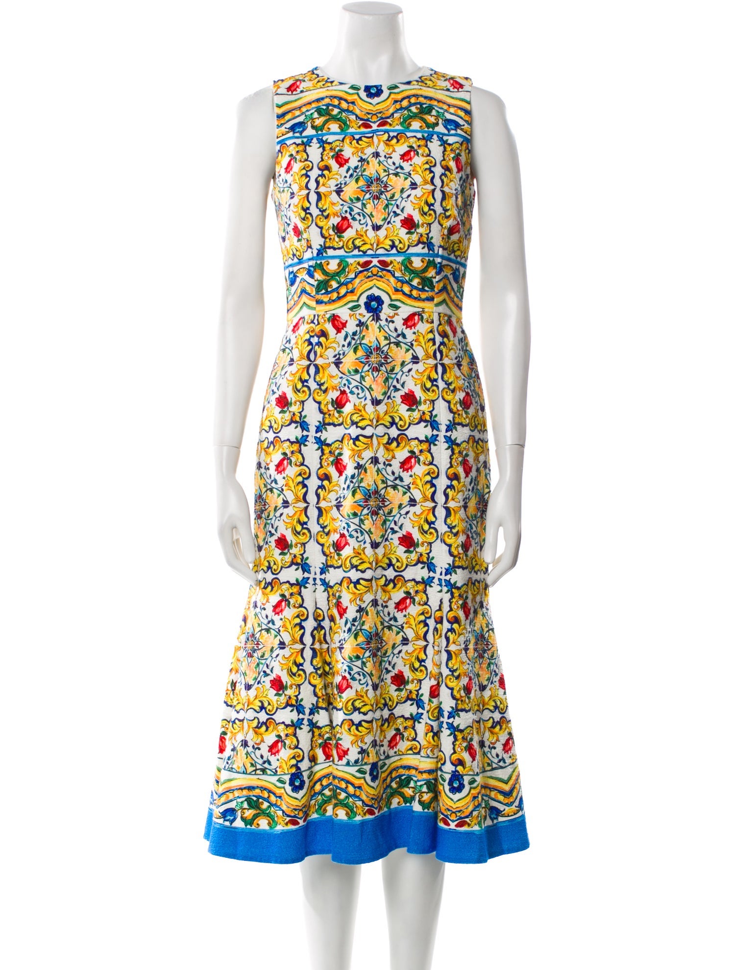 Dolce & Gabbana Printed Midi Length Dress