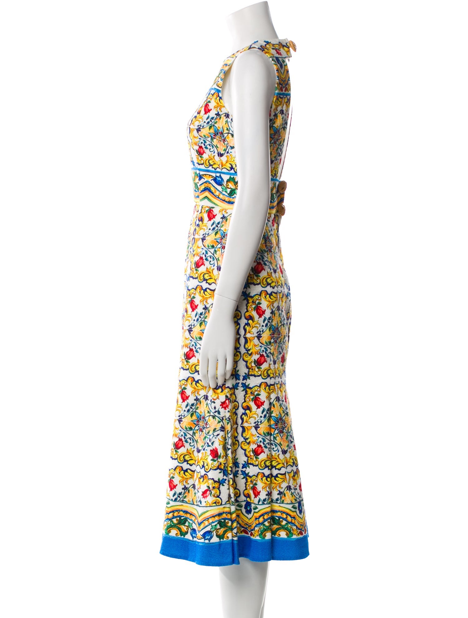 Dolce & Gabbana Printed Midi Length Dress