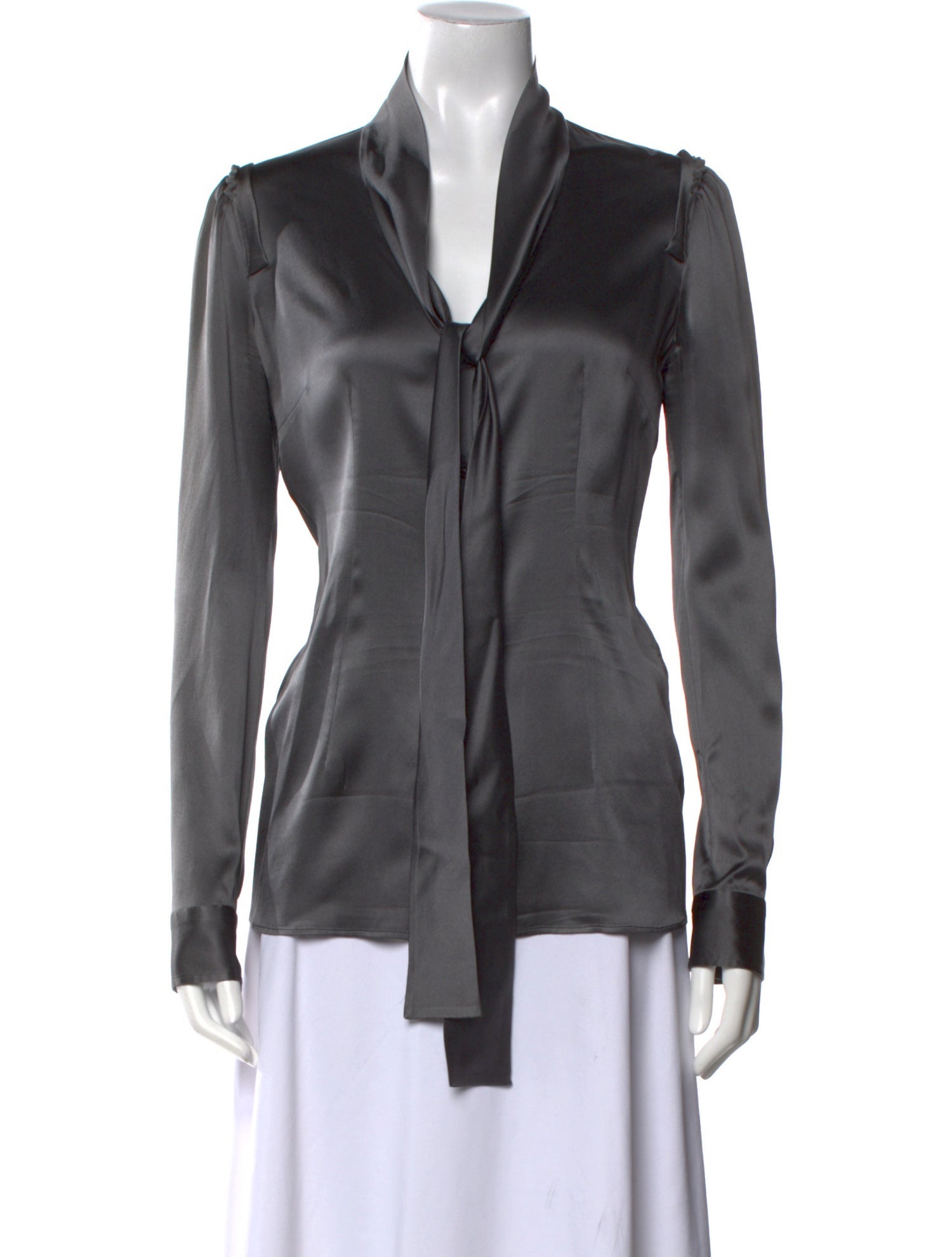 Dolce & Gabbana Silk V-Neck Top