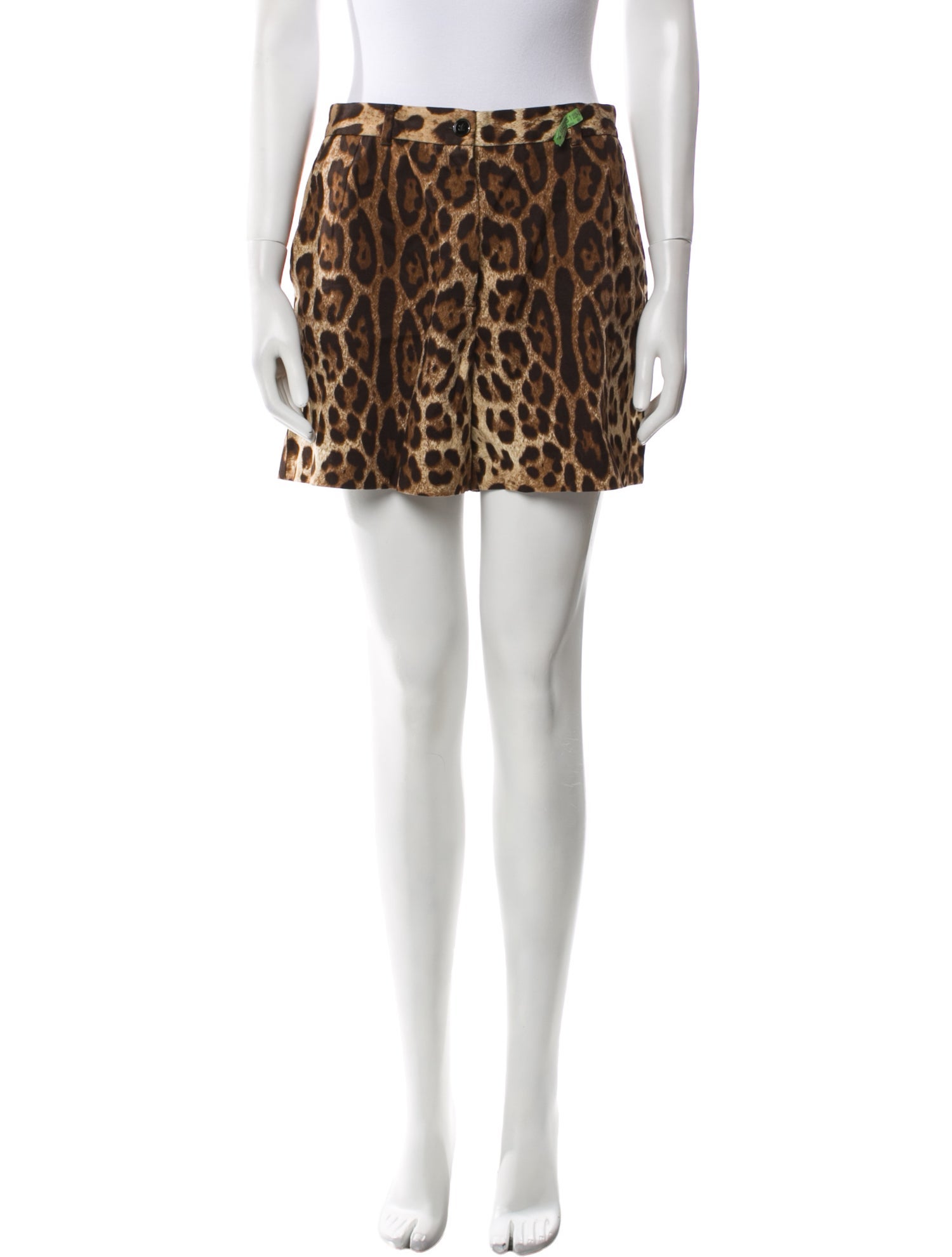 Dolce & Gabbana Animal Print Mini Shorts
