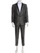 Dolce & Gabbana Silk Plaid Print Two-Piece Tuxedo